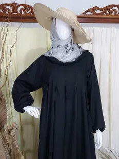 Gamis Ballon Dress Black 2 black_2