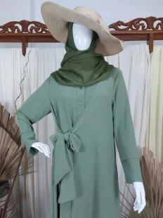 Gamis Kimono AirFlow Dress Green 2 green_2