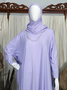 Gamis Kaftan Set Atom Jersey Lilac 2 lilac_2