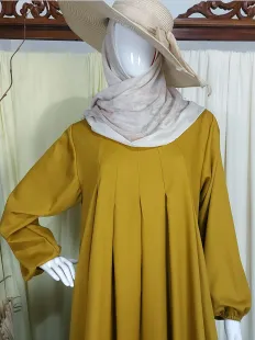 Gamis Ballon Dress Mustard 2 mustard_2