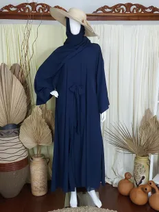 Gamis Jubah 3 Set Ceruty Navy 2 navy_2