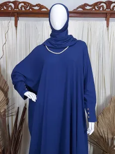 Gamis Kaftan Set Atom Jersey Navy 2 navy_2